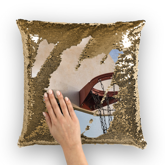 Basketball Sequin Cushion Cover