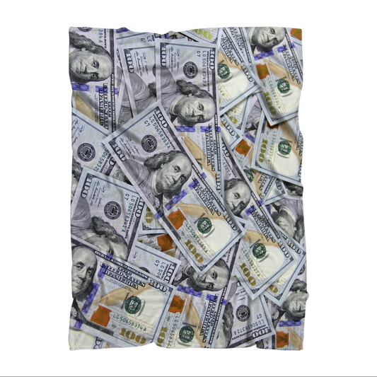 Money Premium Sublimation Adult Blanket