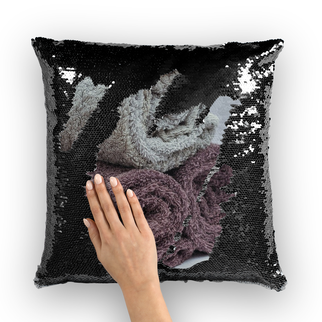 Towels Sequin Cushion Cover