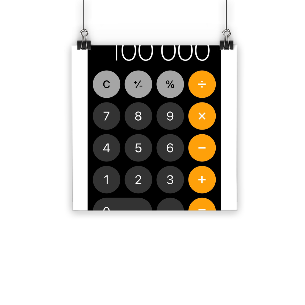 Calculator Classic Poster