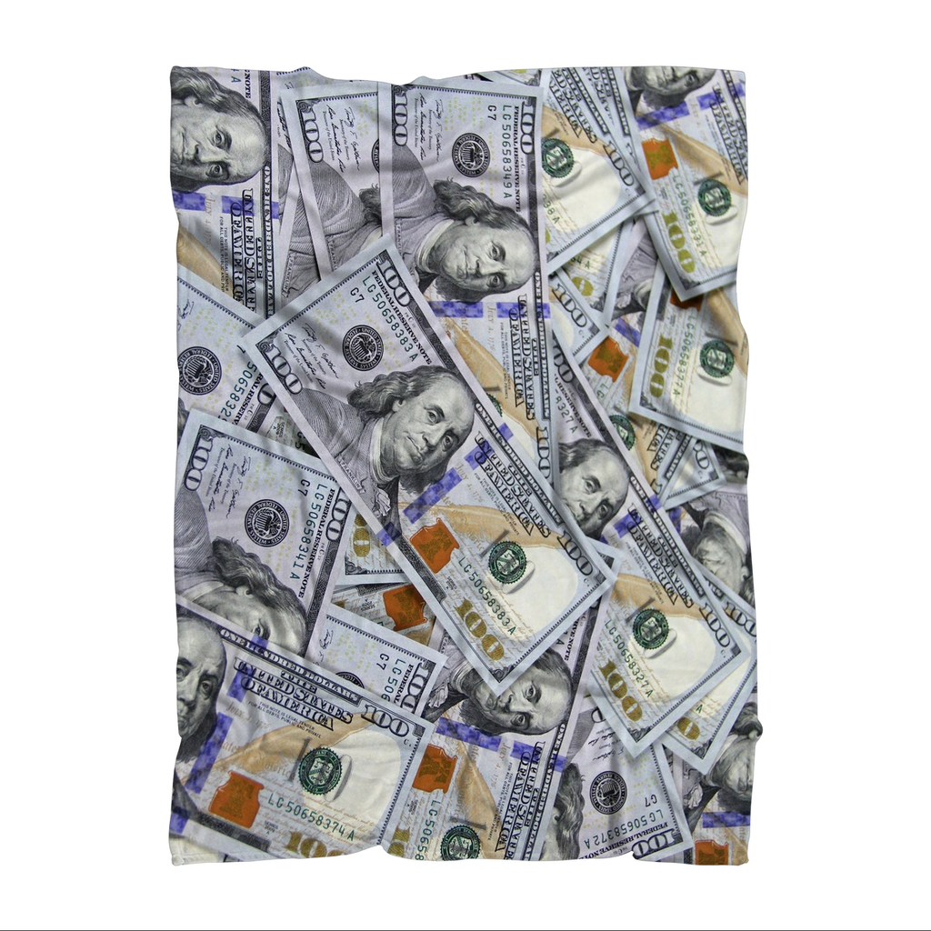 Money Sublimation Throw Blanket