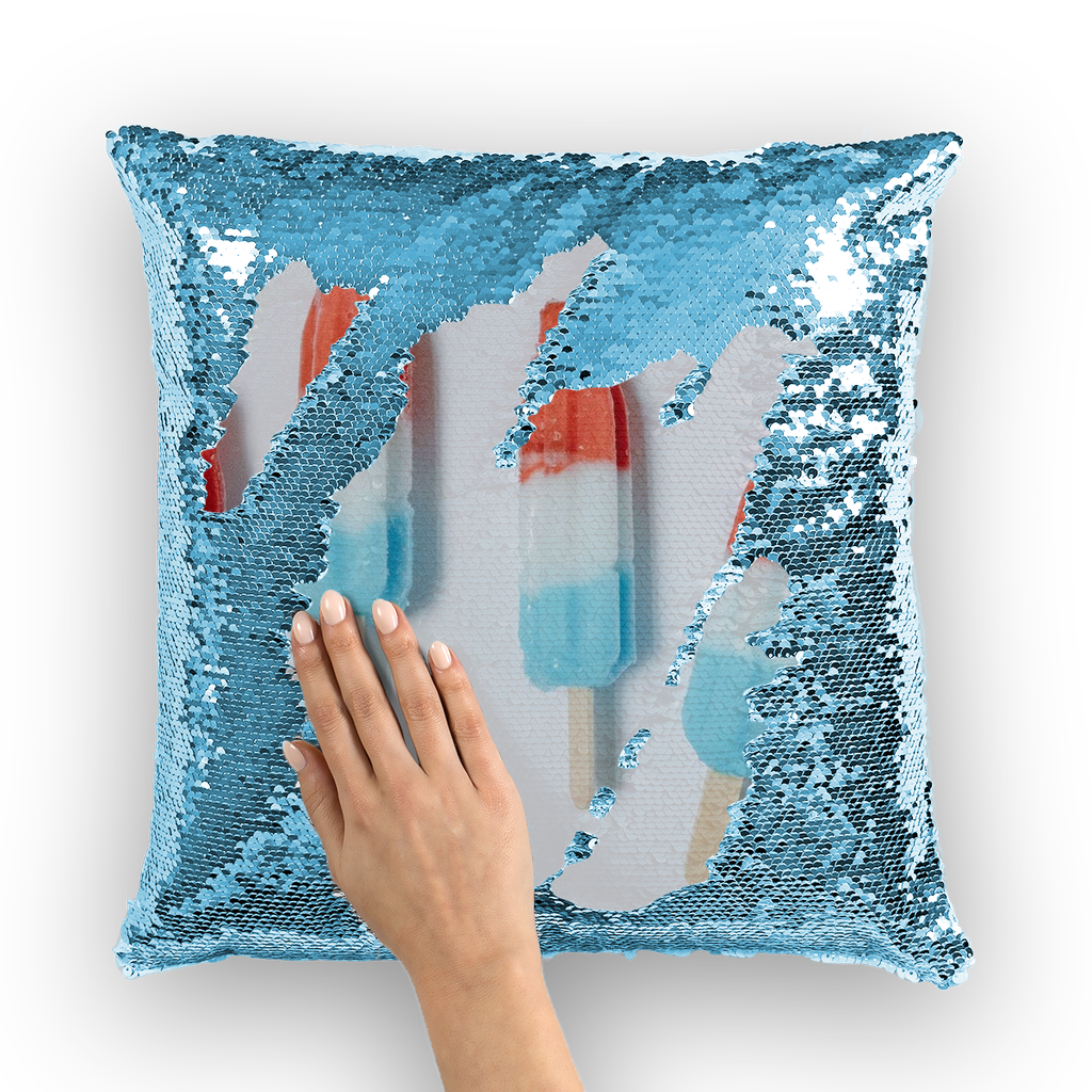 Popsicle Sequin Cushion Cover