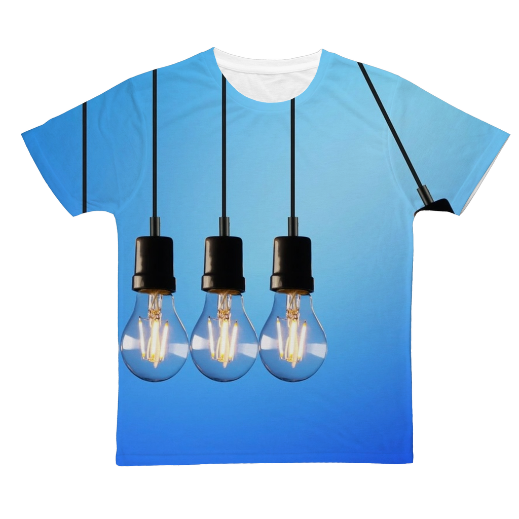 Light Bulbs Classic Sublimation Adult T-Shirt