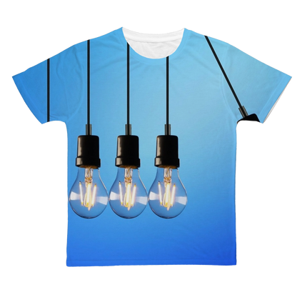 Light Bulbs Classic Sublimation Adult T-Shirt