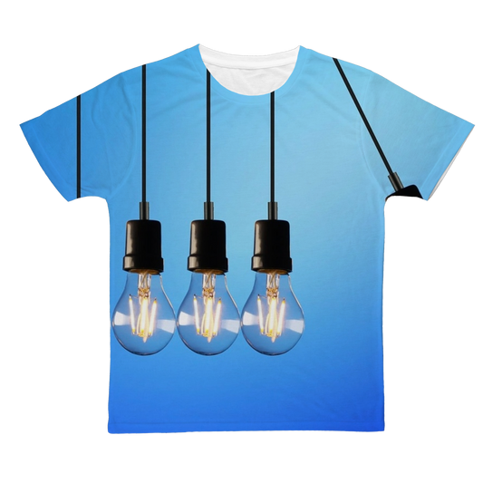 Light Bulbs Classic Sublimation Adult T-Shirt