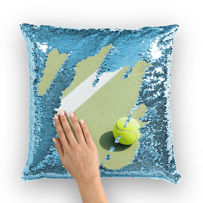 Tennis Sequin Cushion Cover