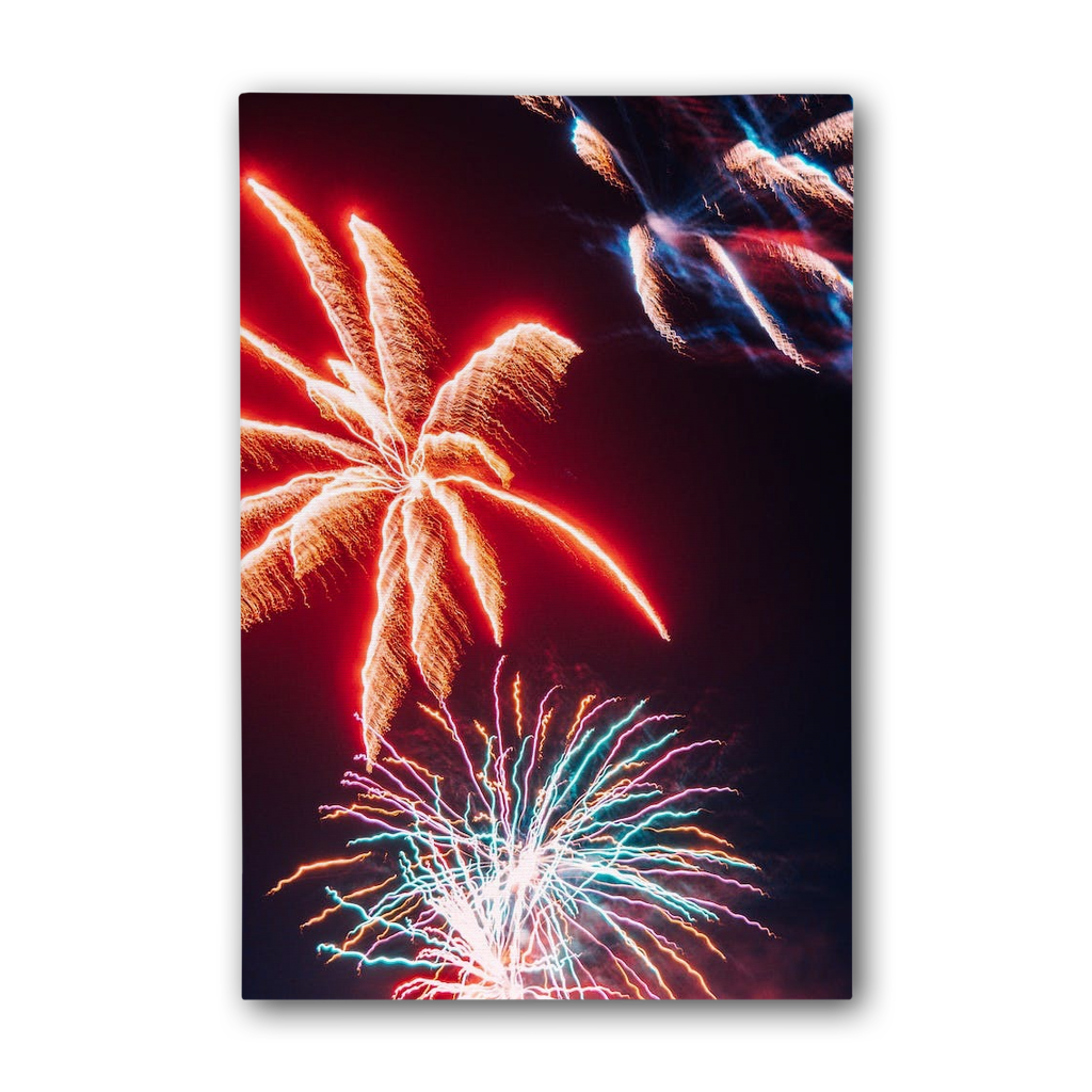 Fireworks Premium Stretched Canvas