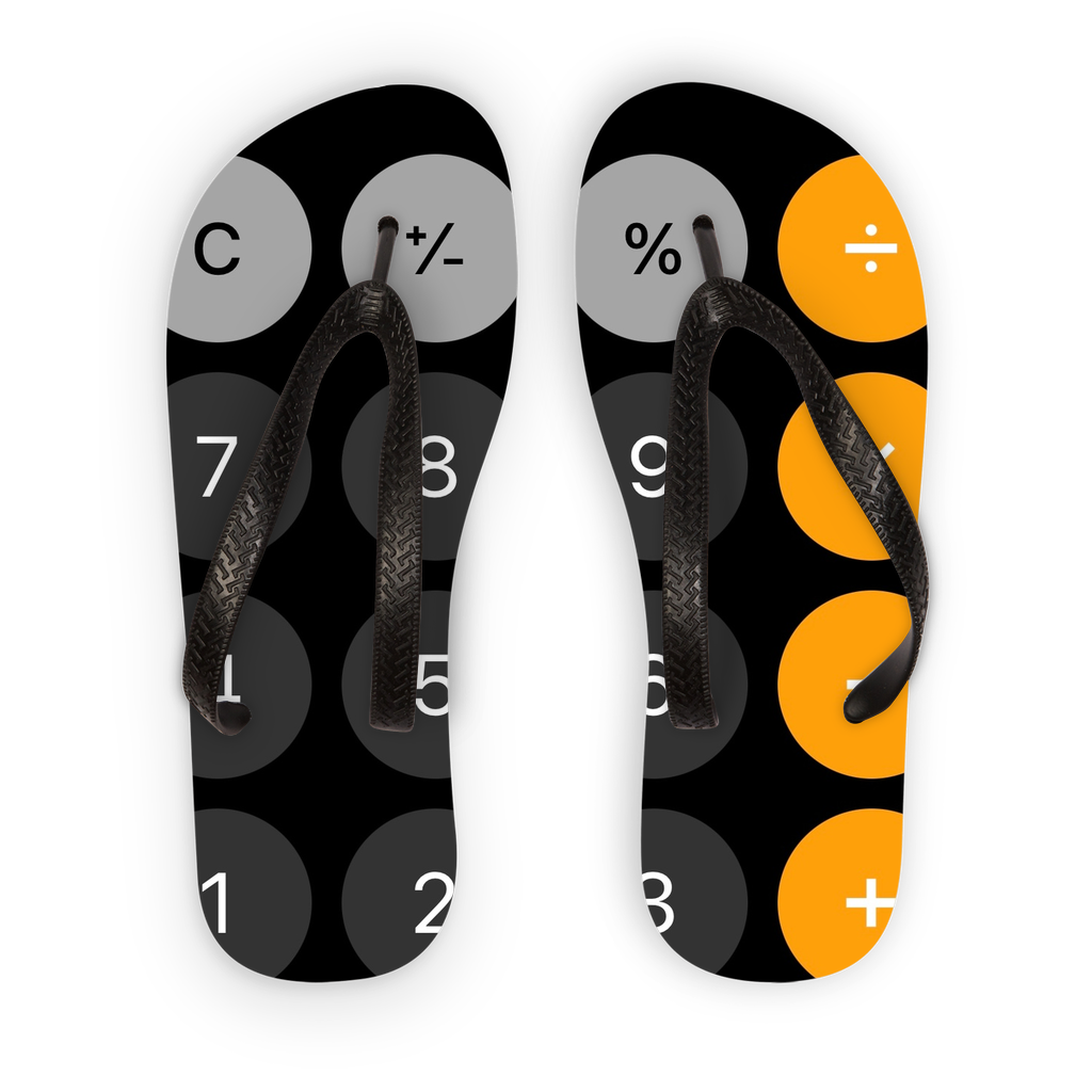 Calculator Kids Flip Flops