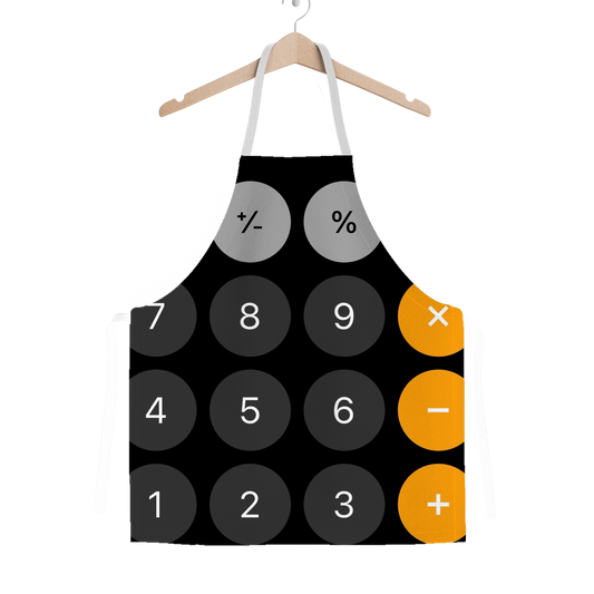Calculator Classic Sublimation Adult Apron