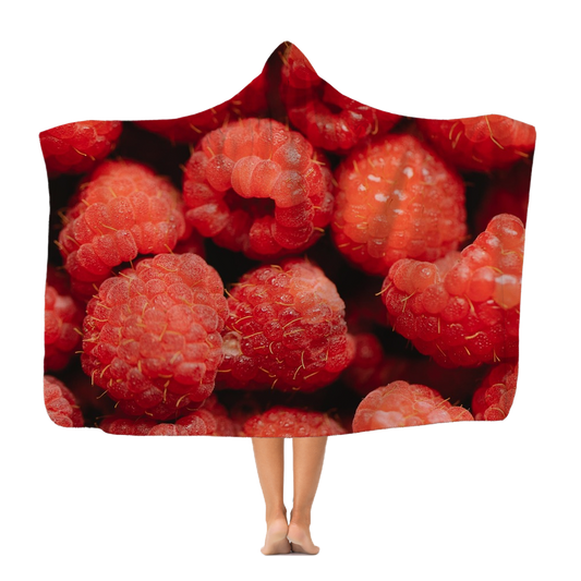 Raspberry Classic Adult Hooded Blanket