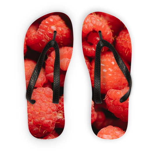 Raspberry Adult Flip Flops