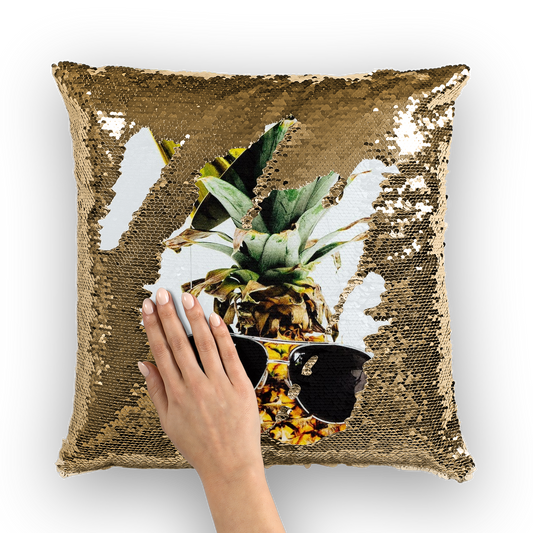 Pineapple Sequin Cushion Cover