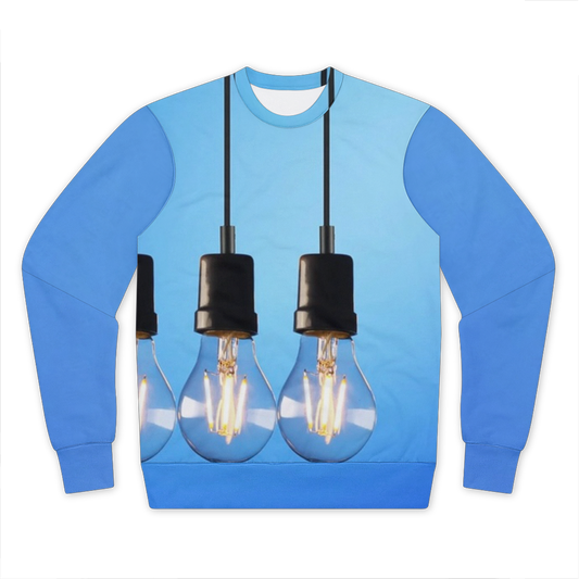 Light Bulbs Performance Cut and Sew Sublimation Unisex Sweatshirt