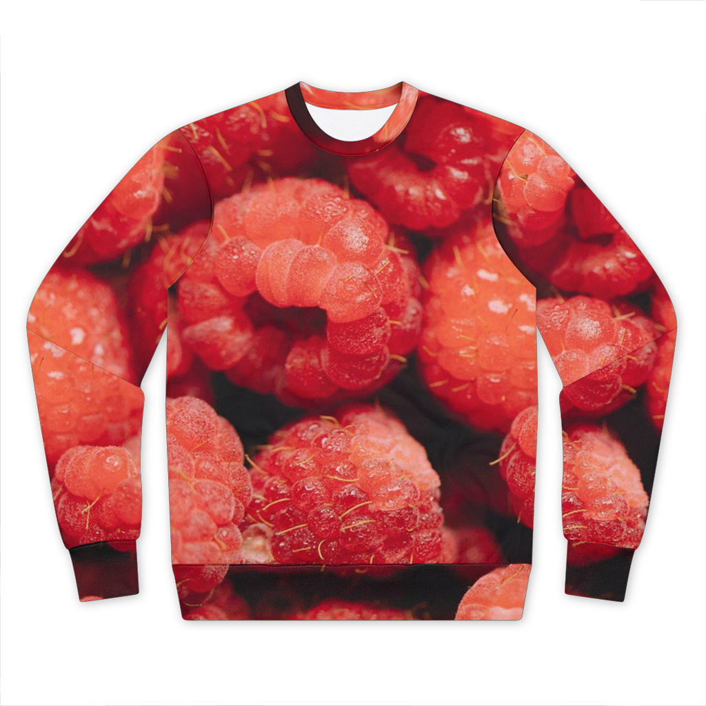 Raspberry Premium Cut and Sew Sublimation Unisex Sweatshirt