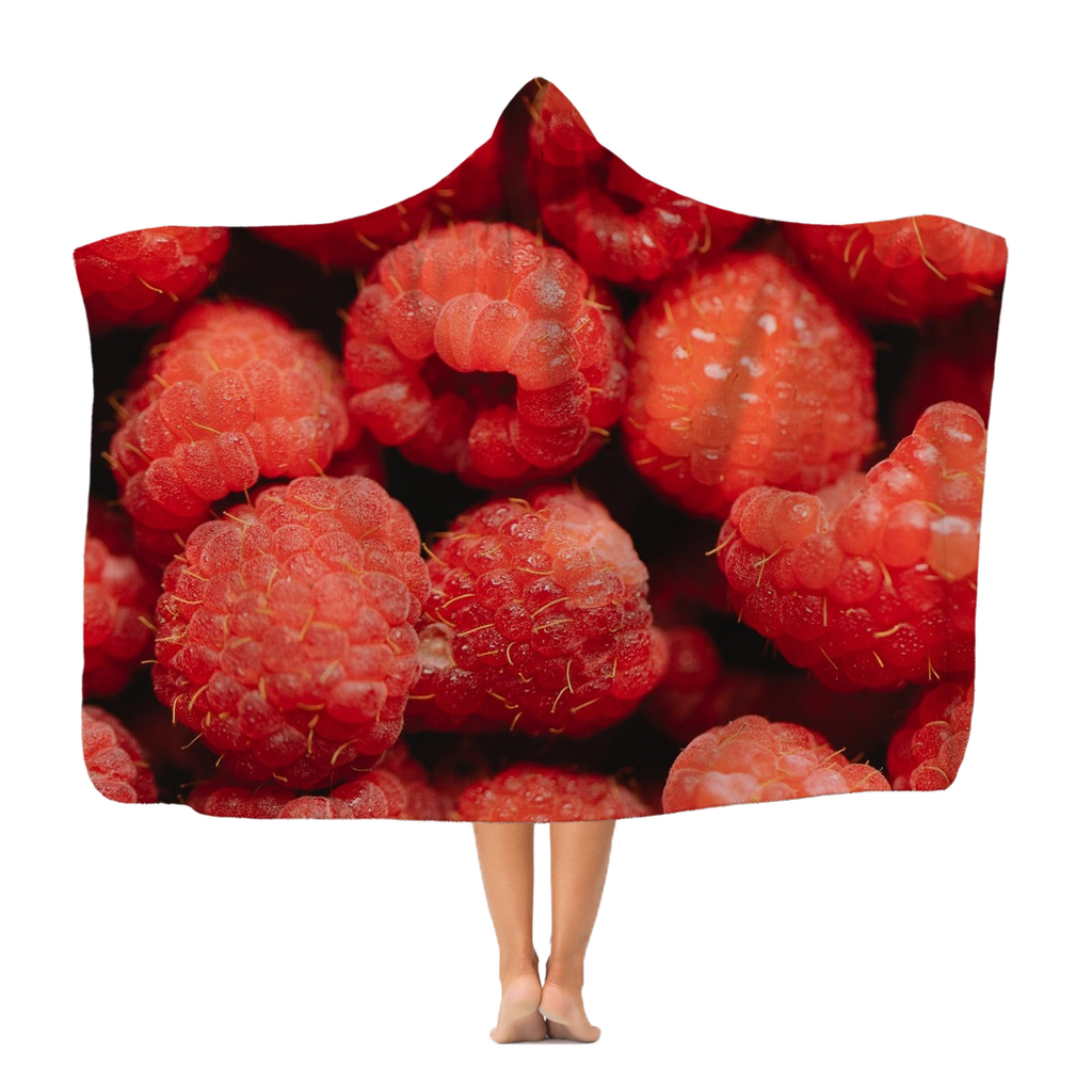 Raspberry Premium Adult Hooded Blanket