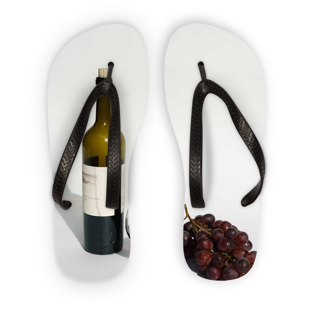 Wine Adult Flip Flops