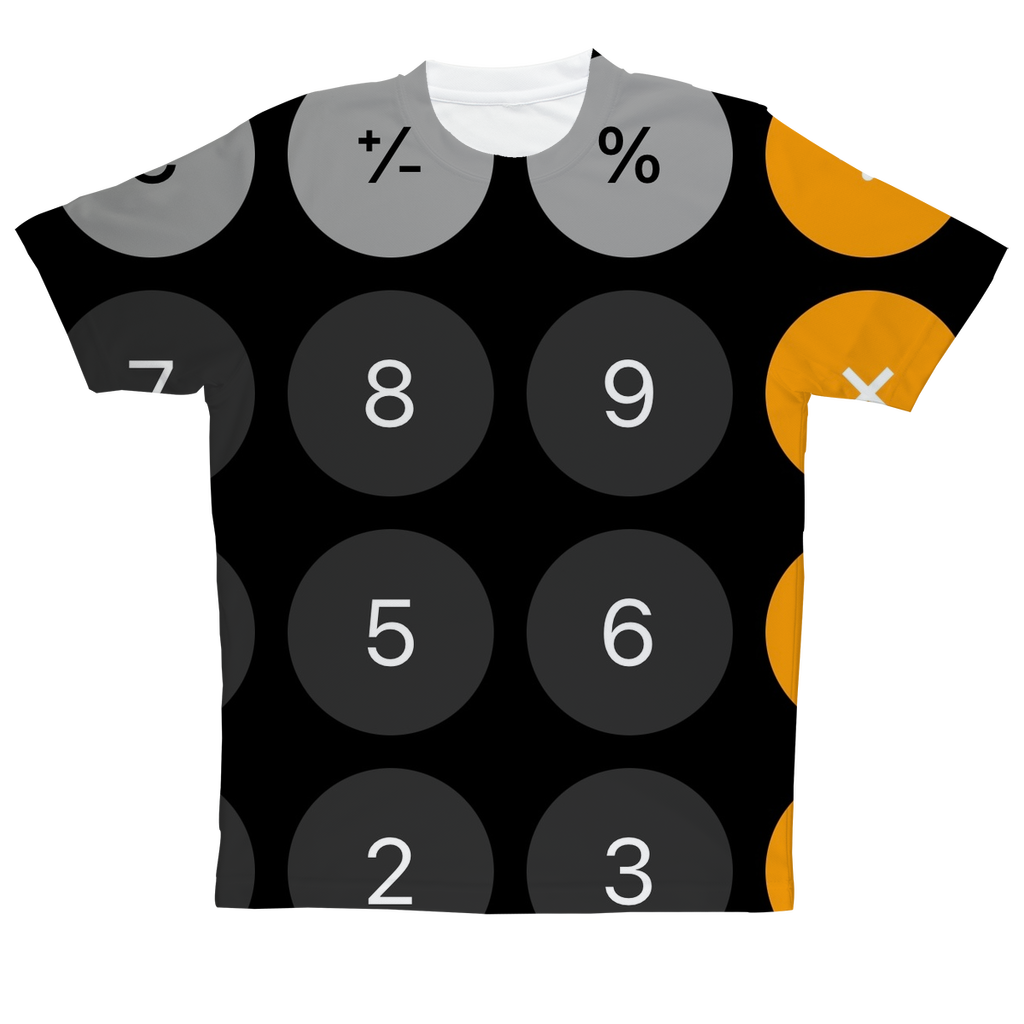 Calculator Sublimation Performance Adult T-Shirt