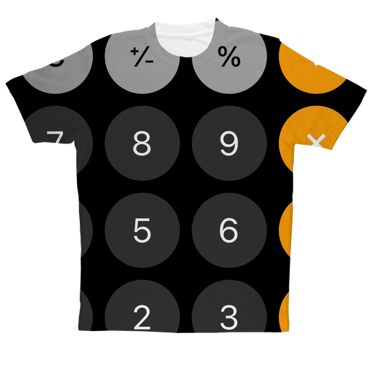 Calculator Sublimation Performance Adult T-Shirt