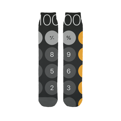 Calculator Sublimation Tube Sock