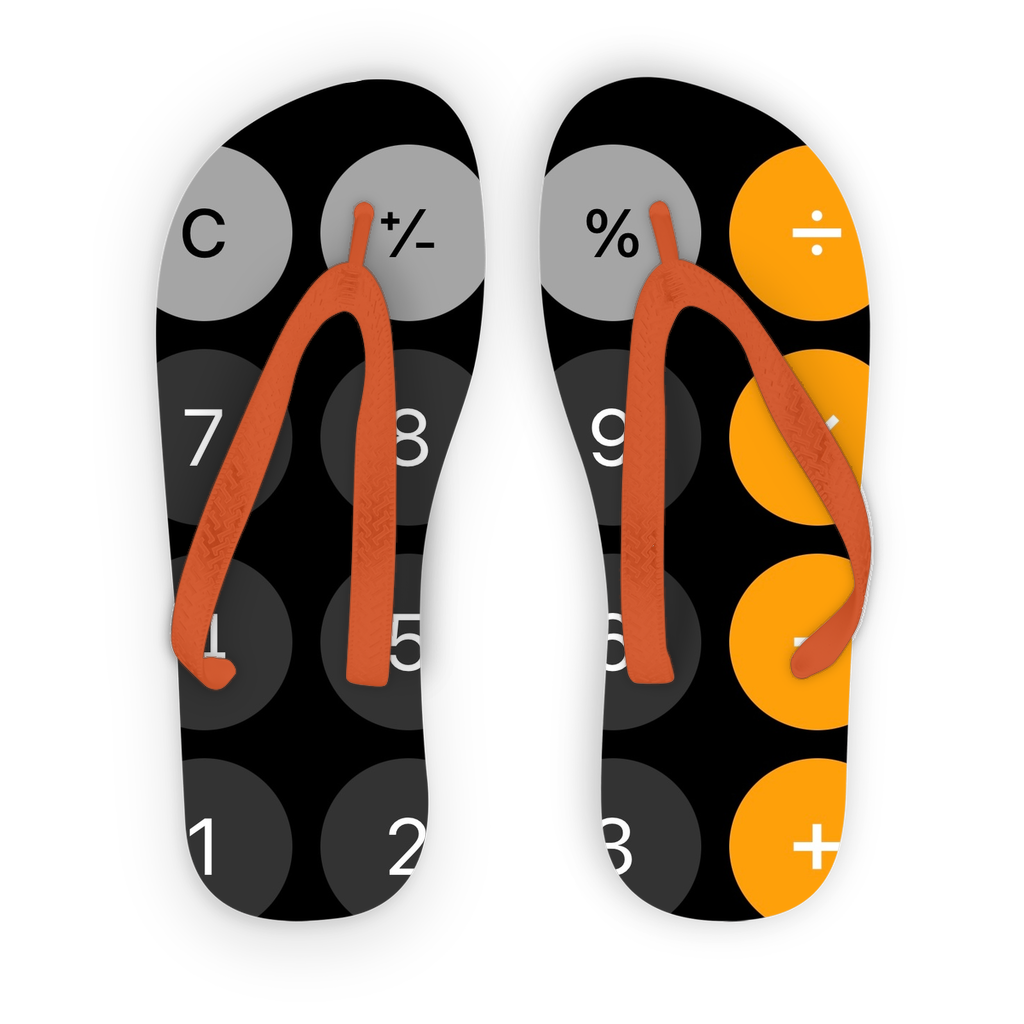 Calculator Kids Flip Flops