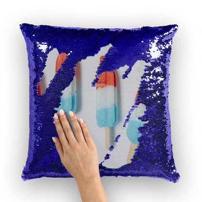 Popsicle Sequin Cushion Cover