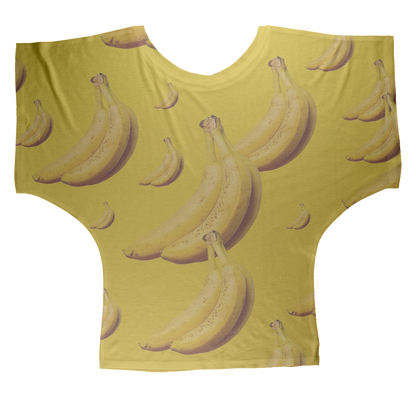 Banana Sublimation Batwing Top