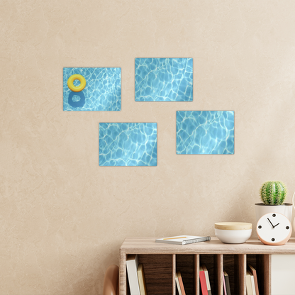 Pool Rectangle Wall Tiles Set of 4