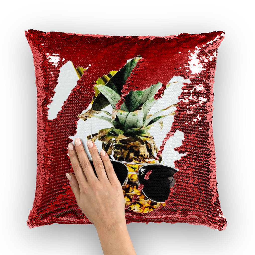 Pineapple Sequin Cushion Cover