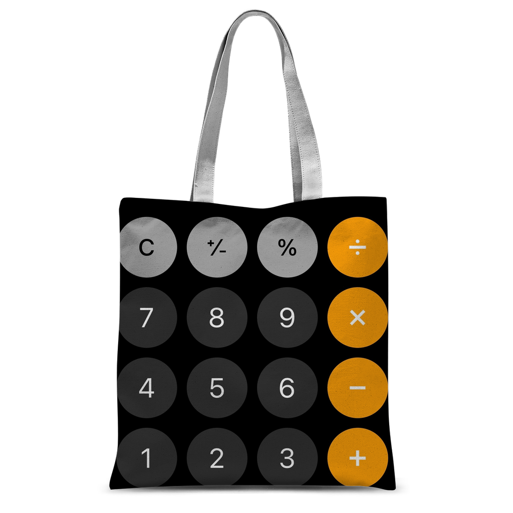 Calculator Classic Sublimation Tote Bag