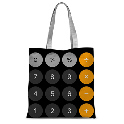 Calculator Classic Sublimation Tote Bag