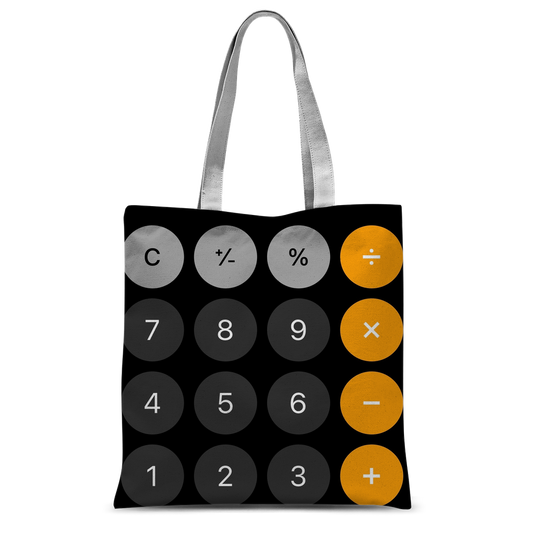 Calculator Classic Sublimation Tote Bag