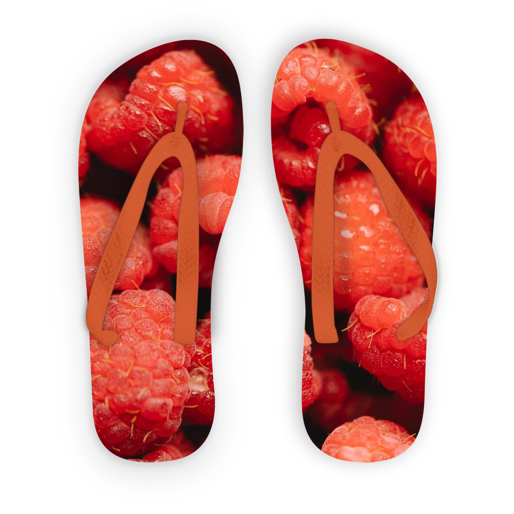 Raspberry Adult Flip Flops