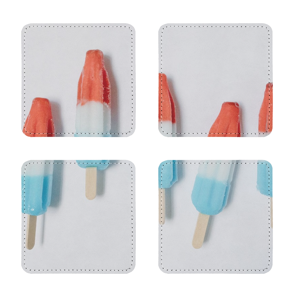 Popsicle Sublimation Coasters Pack of Four