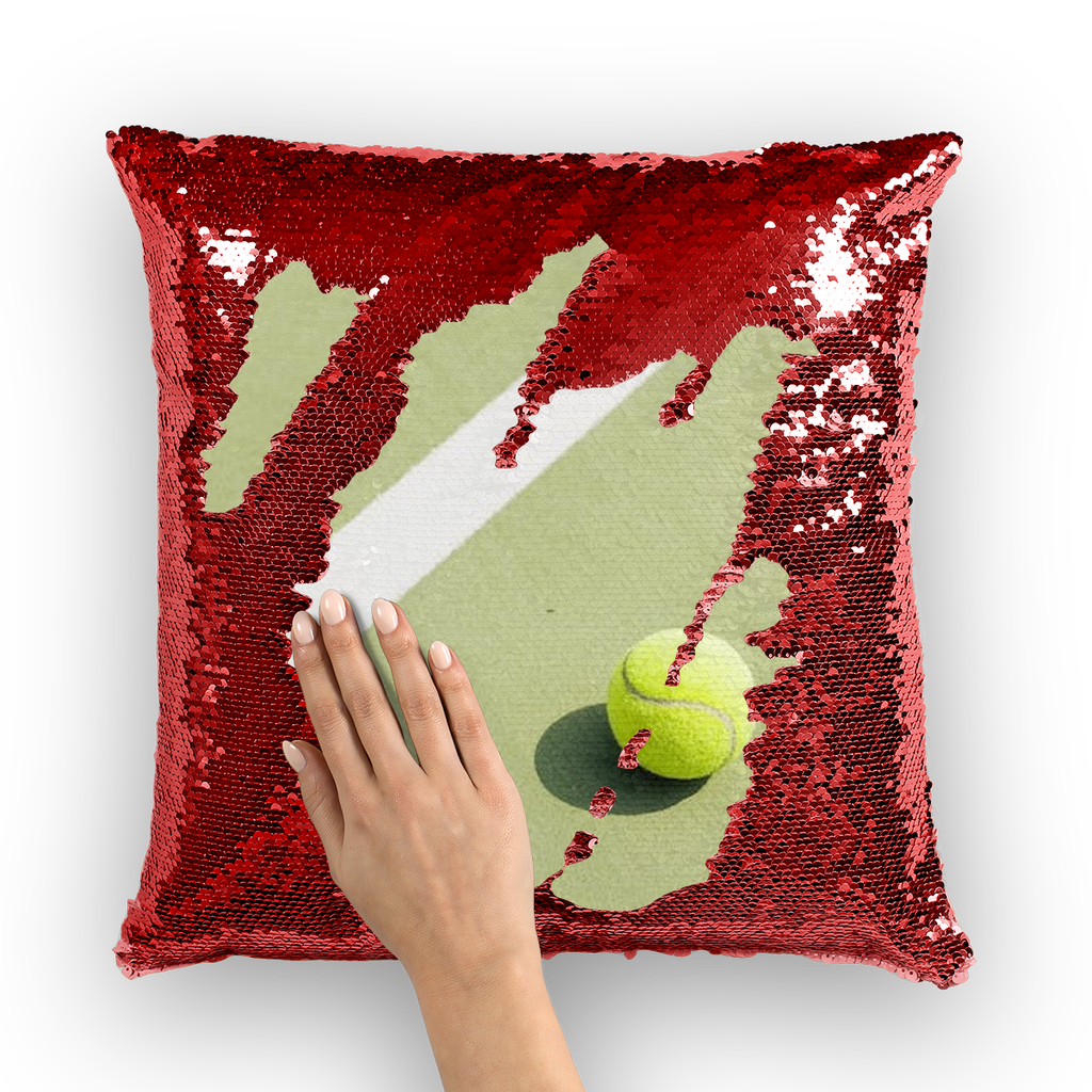 Tennis Sequin Cushion Cover