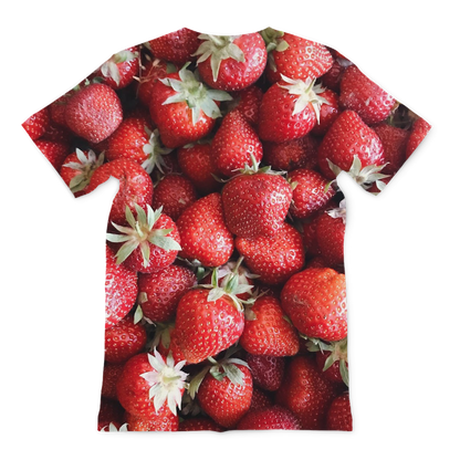 Strawberry Premium Sublimation Adult T-Shirt