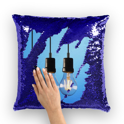 Light Bulbs Sequin Cushion Cover