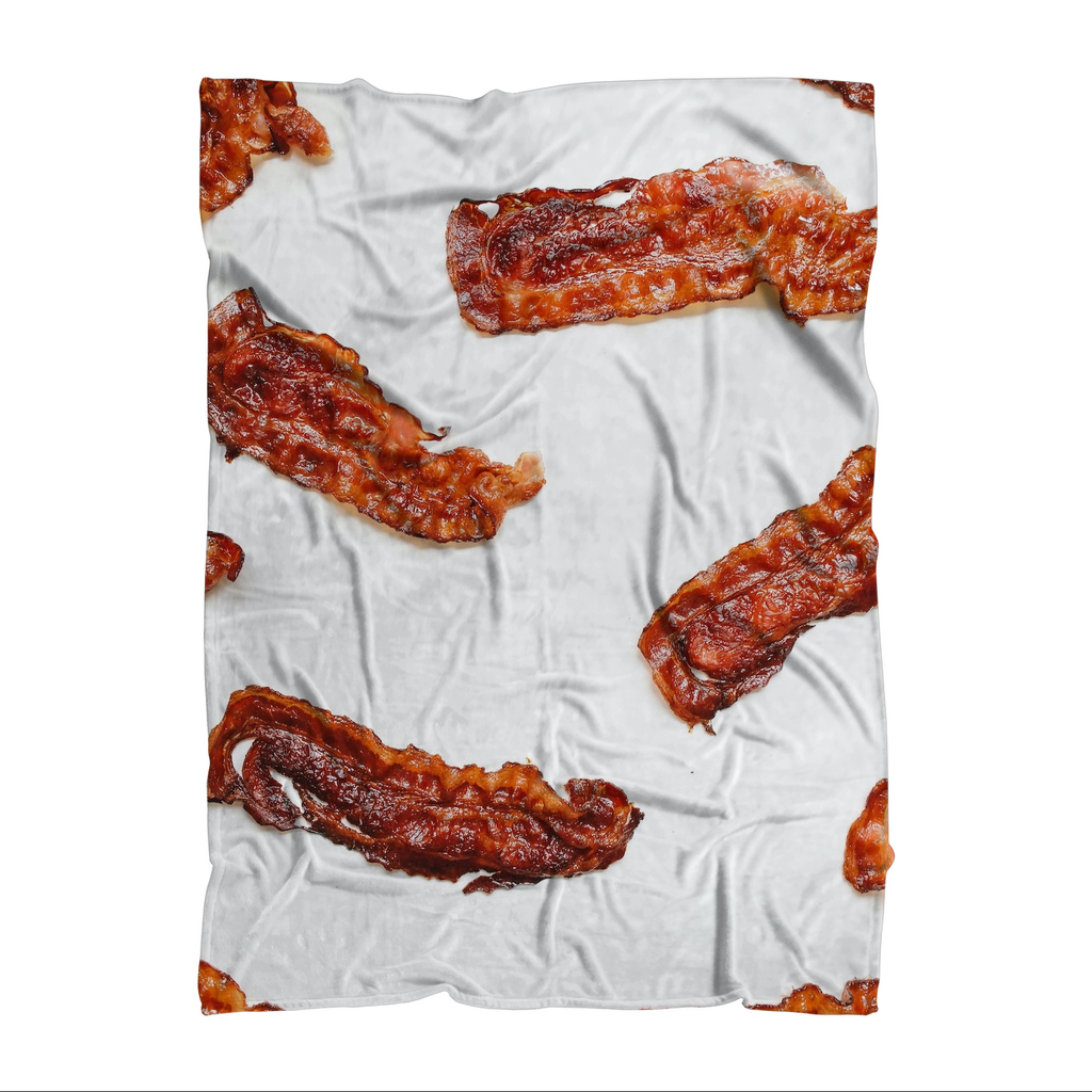 Bacon Sublimation Throw Blanket