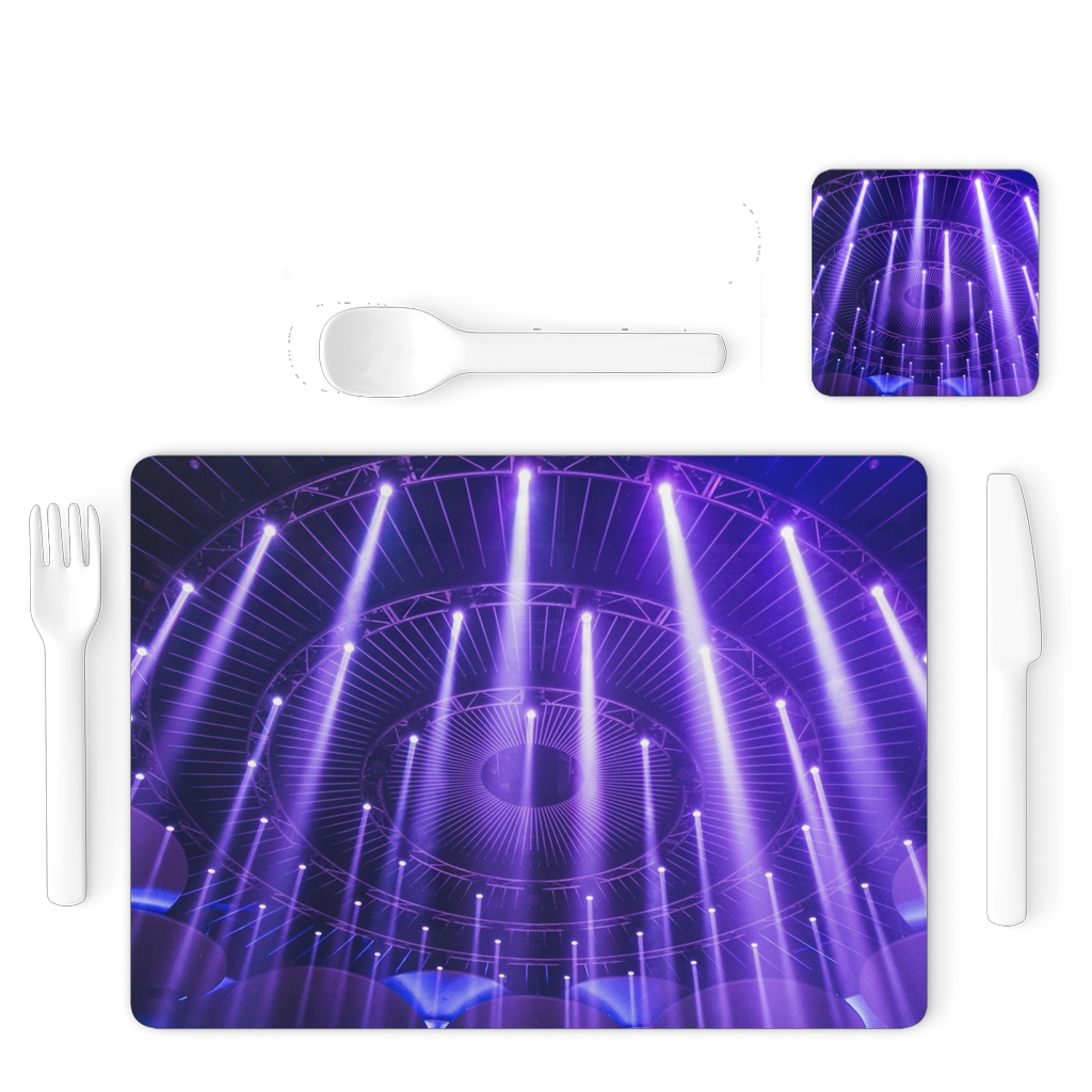 Nightclub Single Placemat and Coaster Set