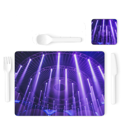 Nightclub Single Placemat and Coaster Set