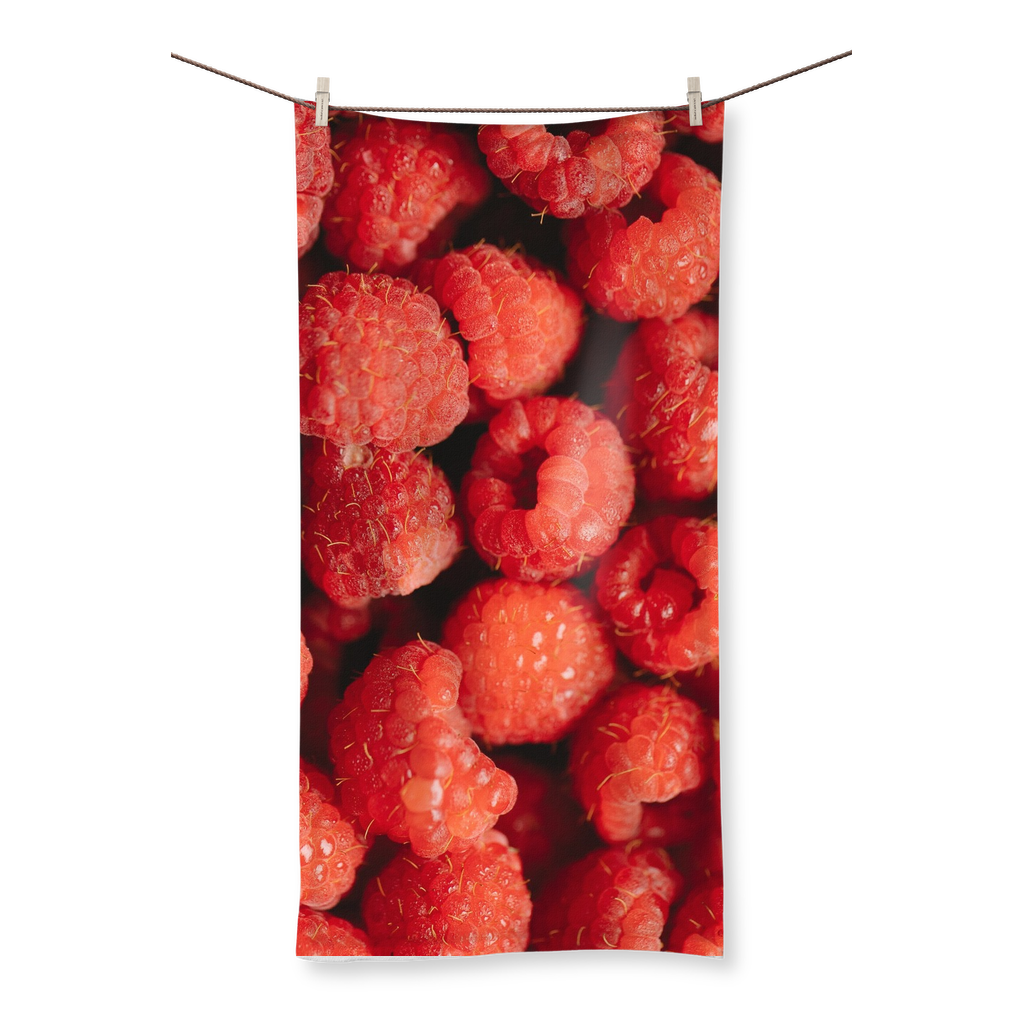 Raspberry Sublimation All Over Towel