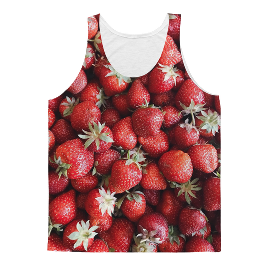 Strawberry Classic Sublimation Adult Tank Top