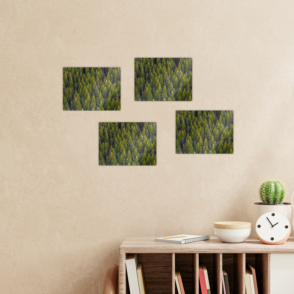 Forest Rectangle Wall Tiles Set of 4