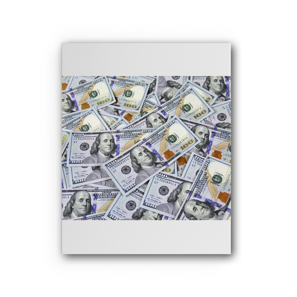 Money Premium Stretched Canvas