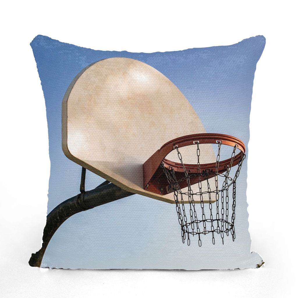 Basketball Sequin Cushion Cover