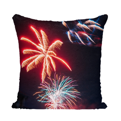 Fireworks Sequin Cushion Cover