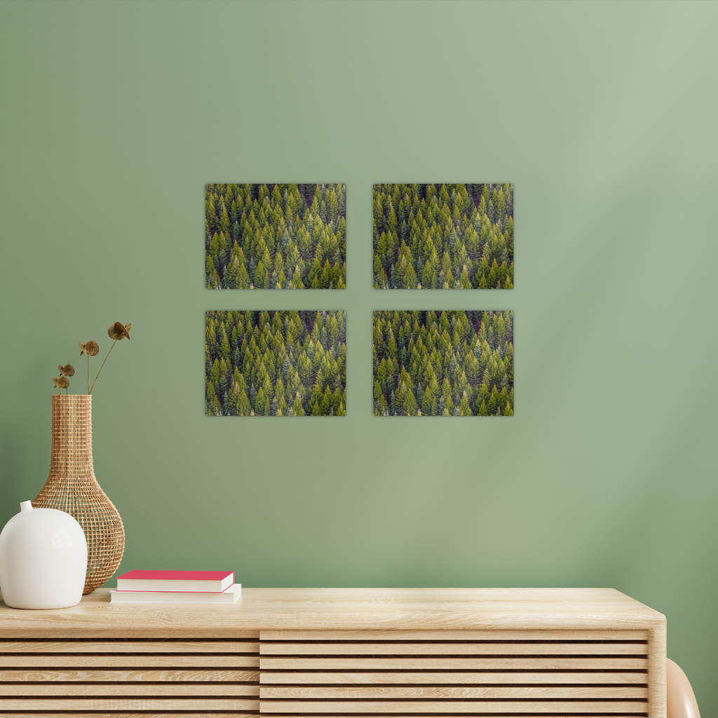 Forest Rectangle Wall Tiles Set of 4