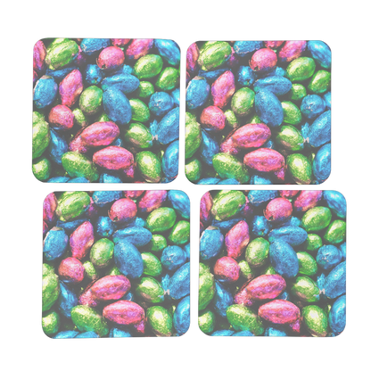 Easter Eggs Hardboard Coaster Set of 4