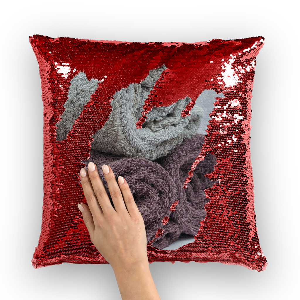 Towels Sequin Cushion Cover