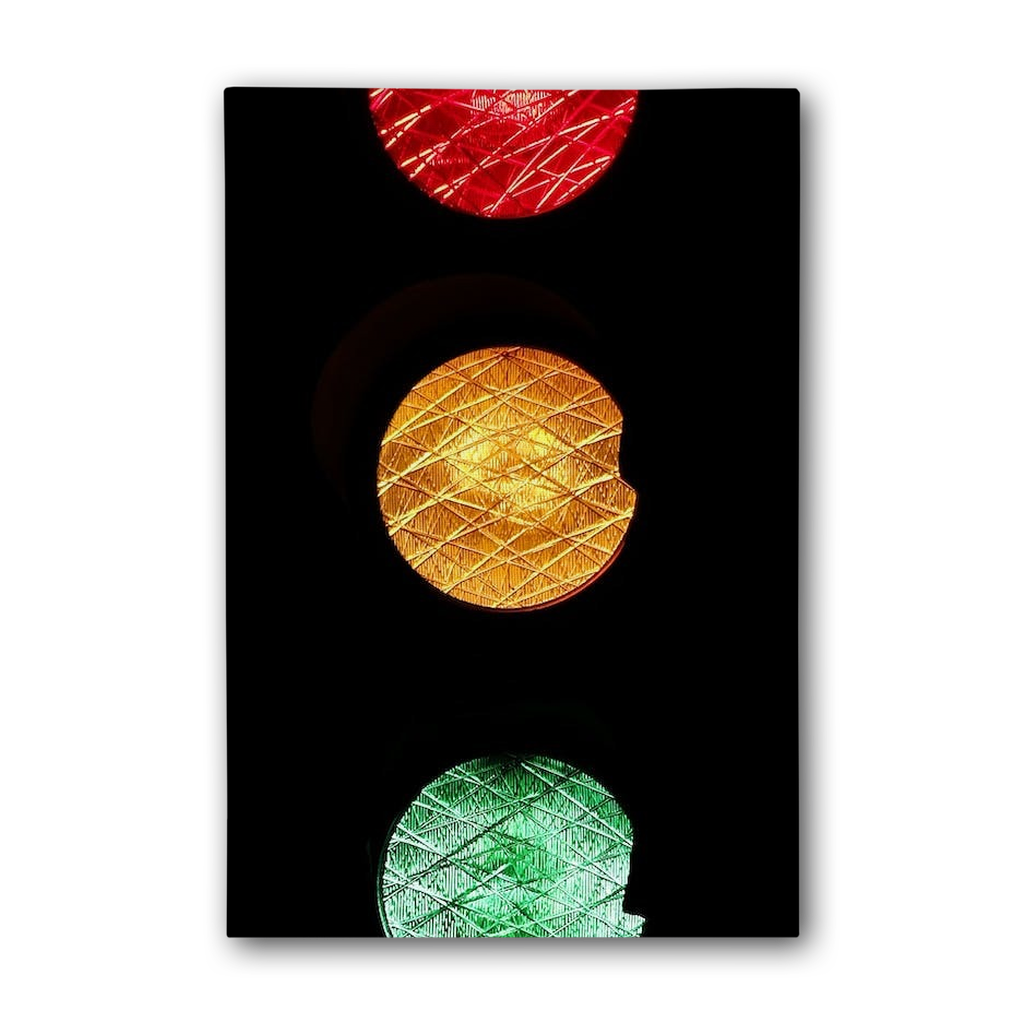 Traffic lights Premium Stretched Canvas