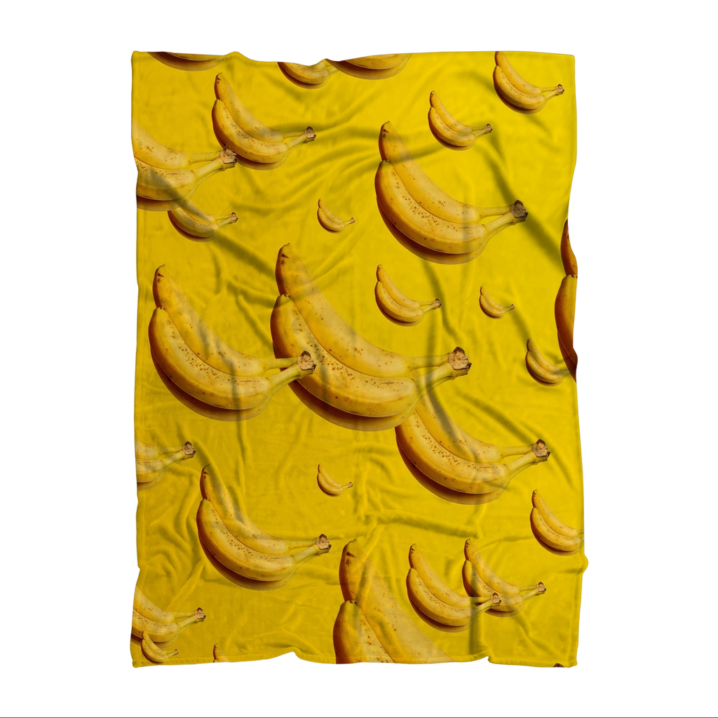 Banana Sublimation Throw Blanket